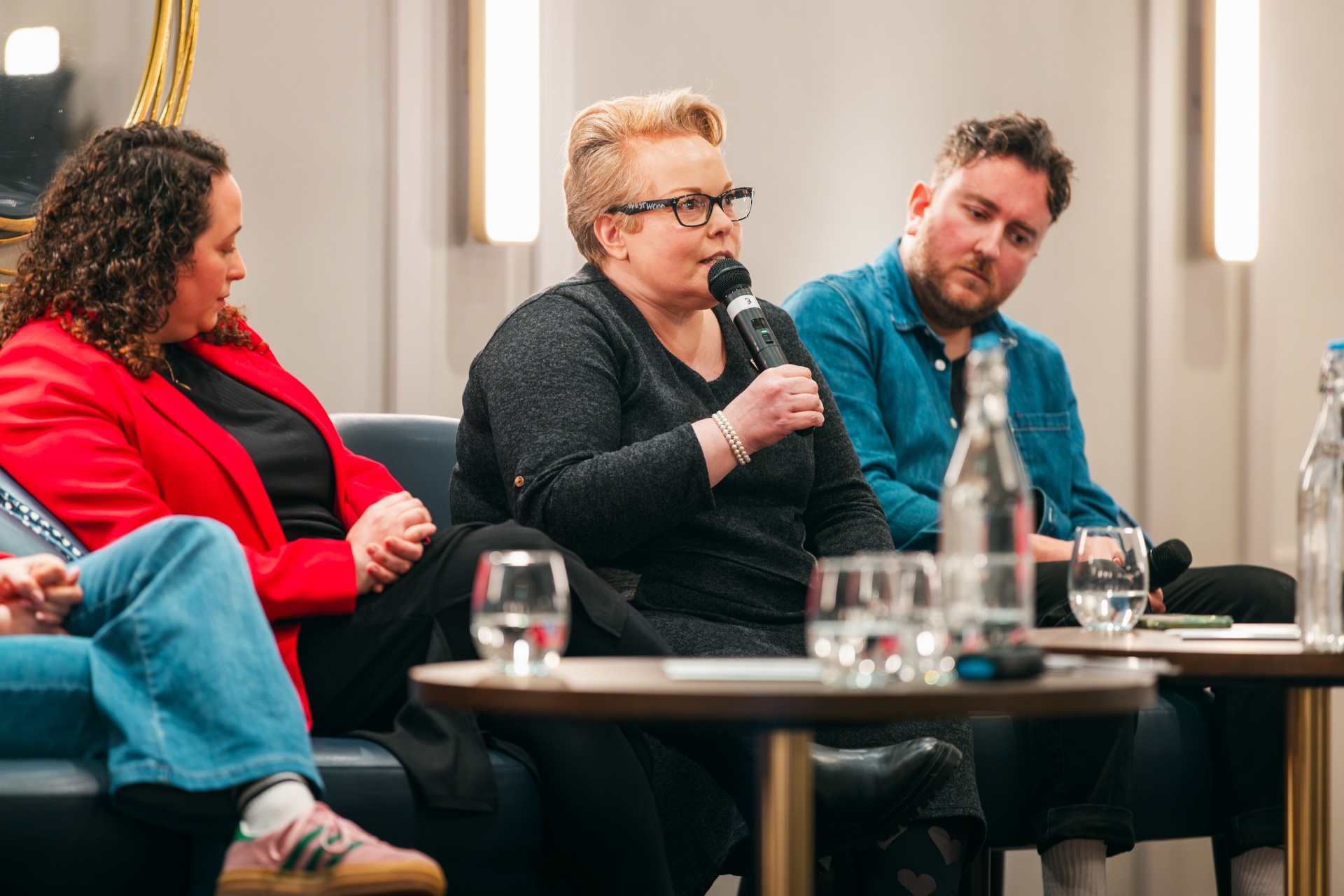 Panel discussion at a regional higher education and innovation forum